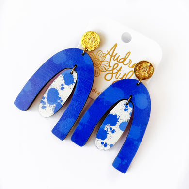 Gameday Kentucky Blue Wildcats Football Collegiate Earrings