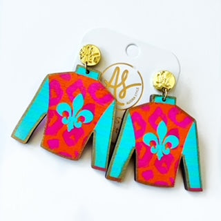 Jockey Silk Mango Turquoise Dangle
